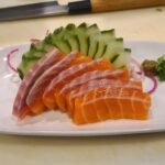 Salmon sashimi