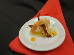 Colossal shrimp and prosciutto
